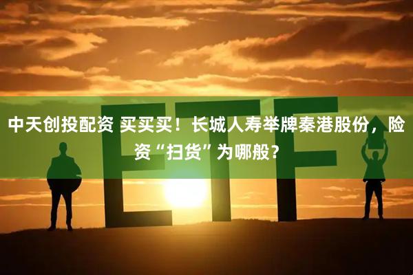 中天创投配资 买买买！长城人寿举牌秦港股份，险资“扫货”为哪般？