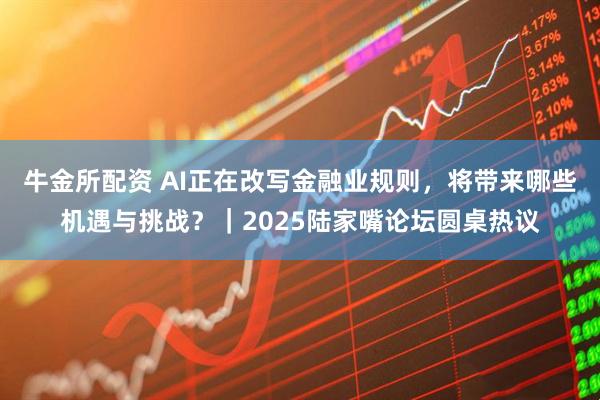 牛金所配资 AI正在改写金融业规则，将带来哪些机遇与挑战？｜2025陆家嘴论坛圆桌热议