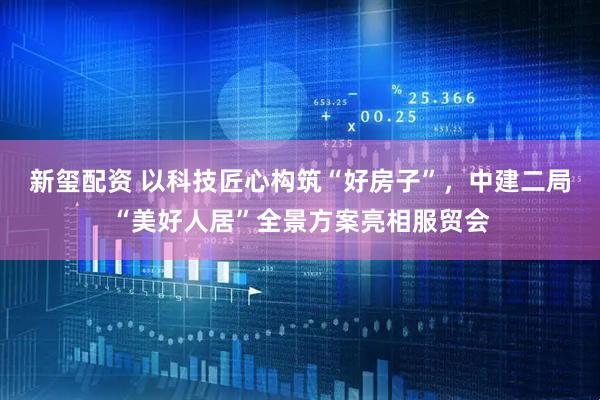 新玺配资 以科技匠心构筑“好房子”，中建二局“美好人居”全景方案亮相服贸会